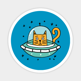 space kitty Magnet